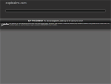 Tablet Screenshot of explosivo.com